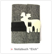 Schenkshop - Notizbuch Elch