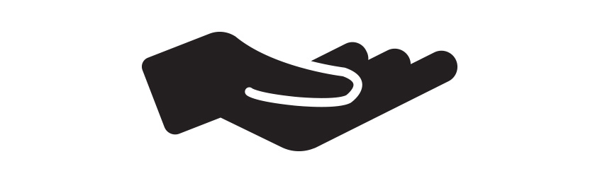 offering hand graphic